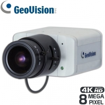 GeoVision 8 Megapixel IP Box-Kamera Tag/Nacht, inkl. 3.6-10mm Objektiv