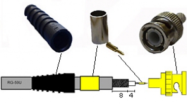 BNC-Crimp-Stecker (RG59)