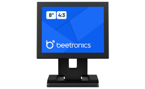 8" Monitor 4:3 Format, Metallgehäuse, HDMI-, VGA-, BNC-, RCA-Anschlüsse 7VG7M