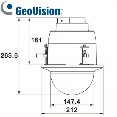 GeoVision 5 MP IP Speed-Dome Kamera zum Deckeneinbau Artikel-ID: GV-QSD5730