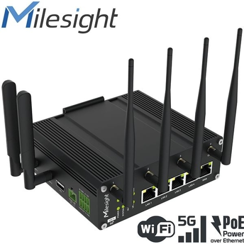 Milesight 5G-Router mit Dual-SIM VO-UR75-500GL-G-P-W