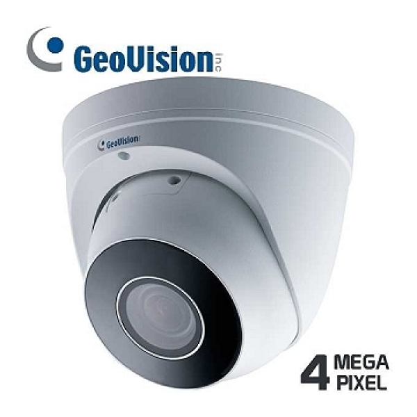 GeoVision 4 MP IP Domekamera, 2.7-12mm Motorzoom, IR, IP67, Ultra-Low-Light
