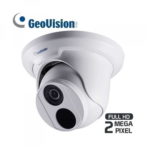GeoVision 2 Megapixel (H.265) IP Dome-Kamera, 2.8mm, IR, IP66