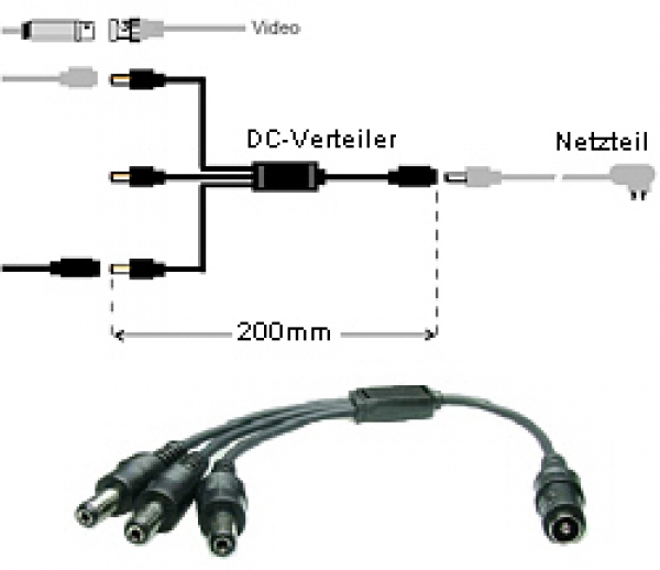 DC-Verteiler 3-fach