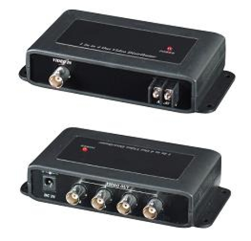 Aktiver 1 zu 4 Videoverteiler für CVBS Videosignal